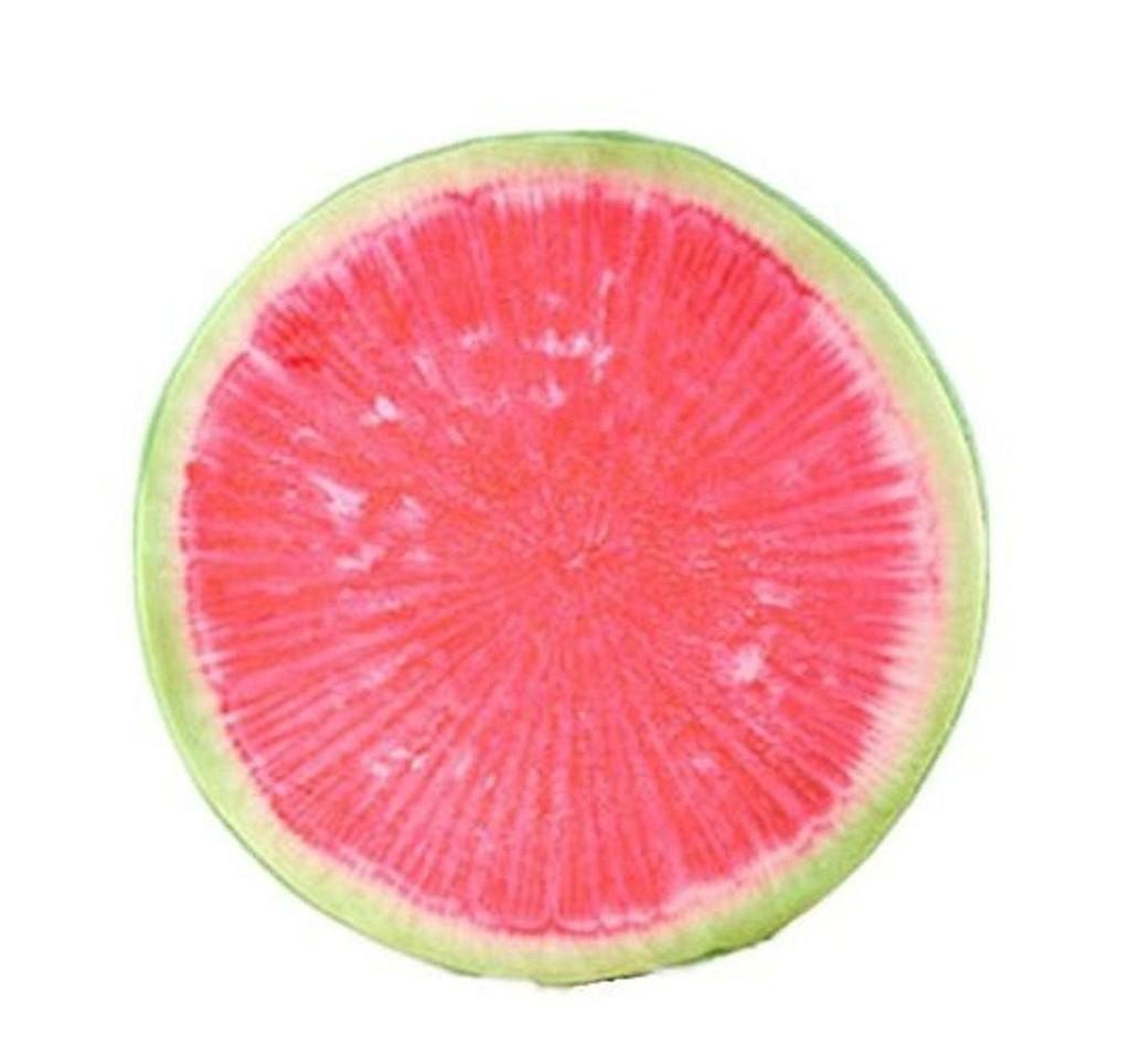 Fruit Slice Cushion With Vibrant Print And Fluffy Plush Material For Living Room And Bedroom Relaxation