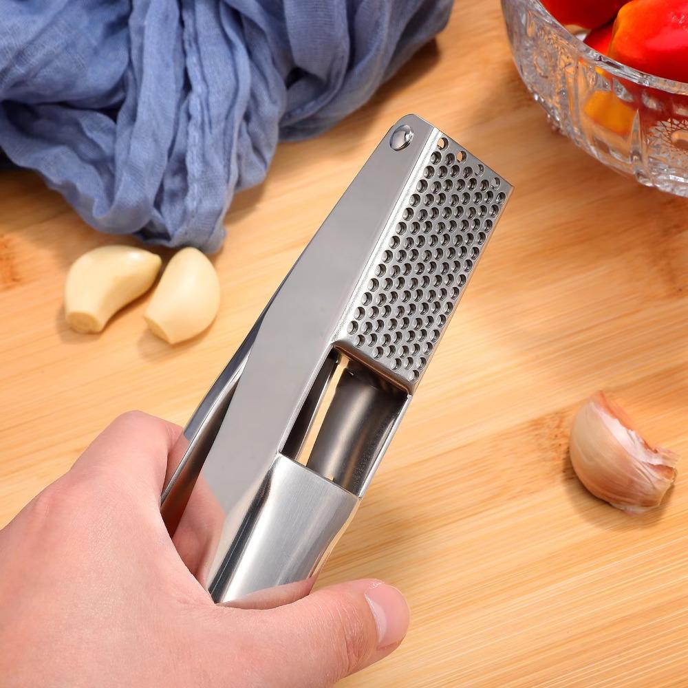 Multi-functional Garlic Masher Stainless Steel Vegetable Chopper Garlic Press  Restaurant