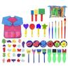 18-Piece Children's Painting Sponge Set: Early Education Doodle & Brush Tools for Kindergarten