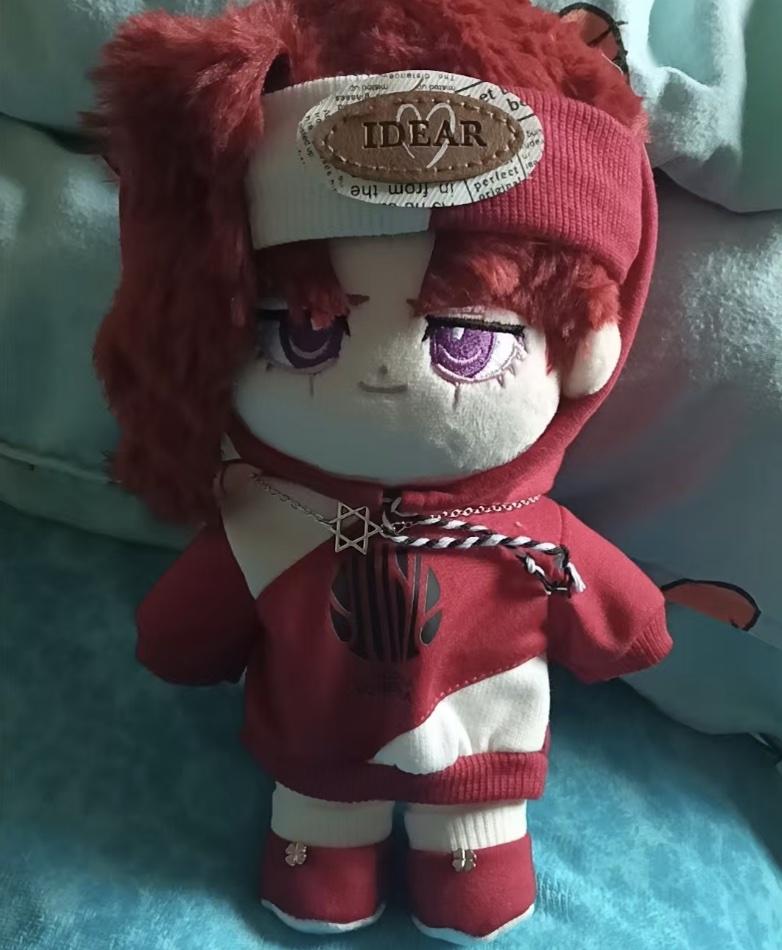 Stuffed 20cm Anime Role Noriaki Kakyoin Cosplay Plush With Skeleton Doll Toys for Fan Collection Birthday Gift