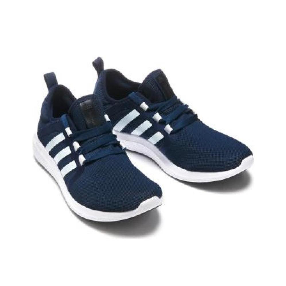 Adidas Bounce Comfortable Versatile Non-Slip Wear-Resistant Low-Top Casual Running Shoes Unisex Sneakers Navy-Blue AQ3127