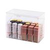 Transparent Lipstick and Nail Polish Organizer with Multi-Grid Storage