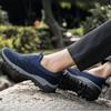 Men's Sneakers Slip on Running Shoes Non-Slip Soft Plus Size Men Loafers Outdoor Hiking Casual Shoes Breathable Suede Men Shoes