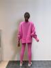 Women's European & American Casual Loose Sweatshirt and Skinny Pants Set - 2025 Autumn/Winter Collection