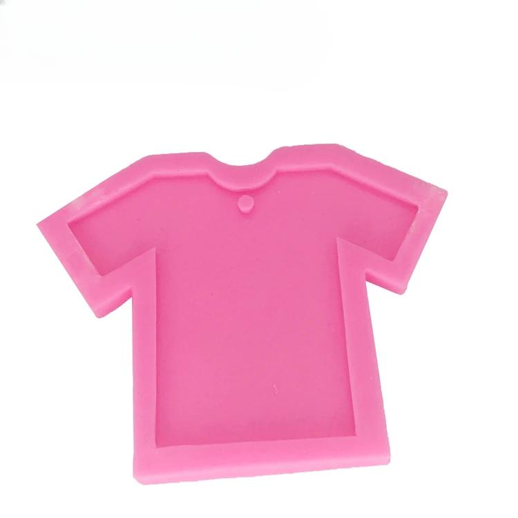 DIY Epoxy Resin Molds Short-sleeved T-shirt Shape Mold for Keychains Jewelry