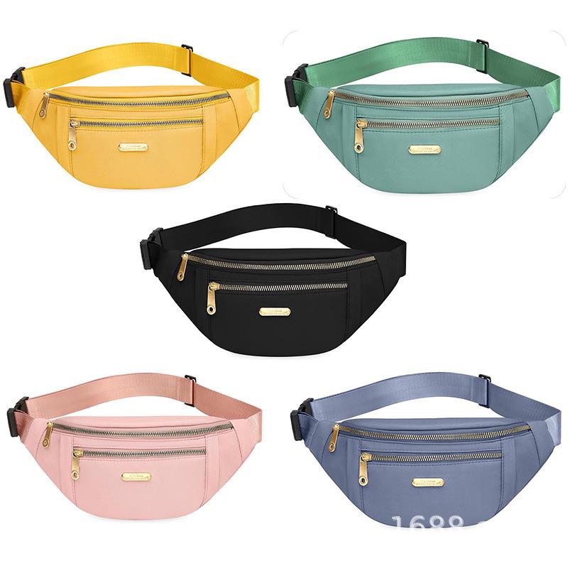 Women's Oxford Cloth Multi-compartment Crossbody Bag with Korean Style
