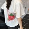 Mini fruit strawberry bag personalized niche design bag girl children student bag fashion shoulder messenger bag