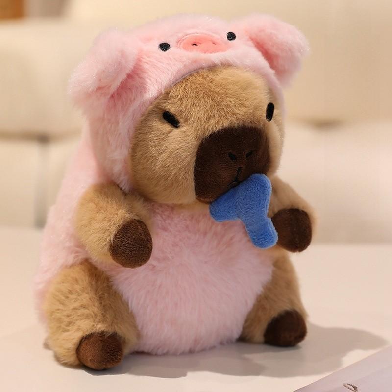 Capybara Plüschtier mit verwandelbarem Seil für Kinder Kinderzimmerdeko