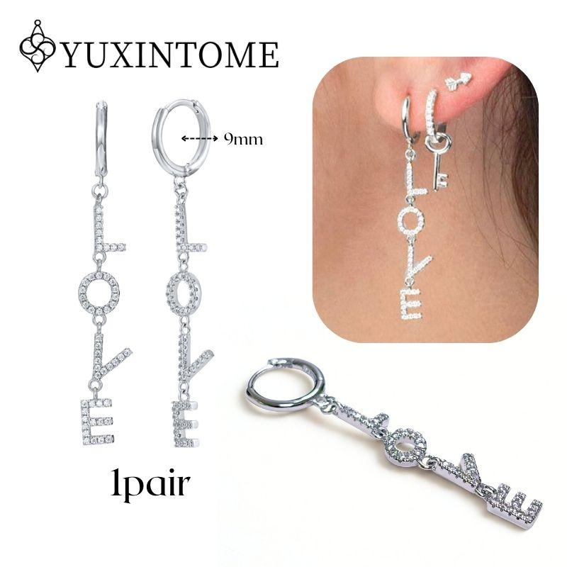 925 Silver Ear Needle Crystal White Zircon Silver Series Tassel Drop Earrings Luxury Fashion Party Jewelry Accessories