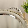 European Style Rotundity Silvery Tray Handheld Decorative Fruit Platter Fruit Tray Storage Rack Snack Plate Dining Decoration