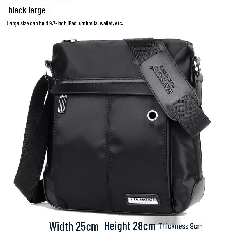 Korean Style Men's Large Capacity Crossbody Shoulder Backpack - Oxford Cloth Canvas Nylon