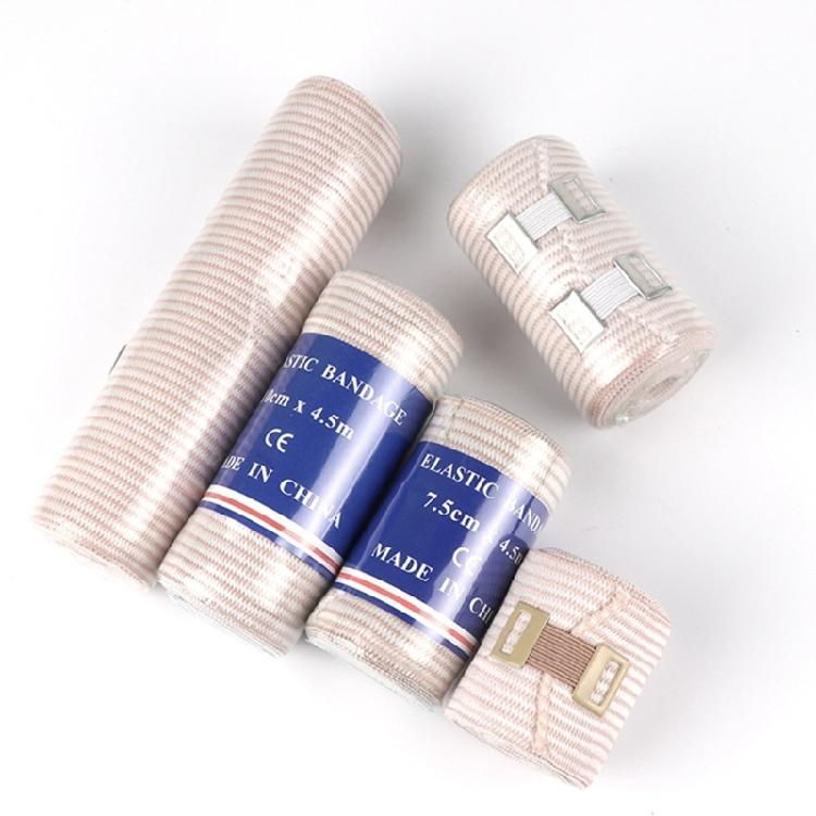 Elastic Compression Bandage Wrap with Hook for Arm, Leg Sprains, Ankle, Wrist