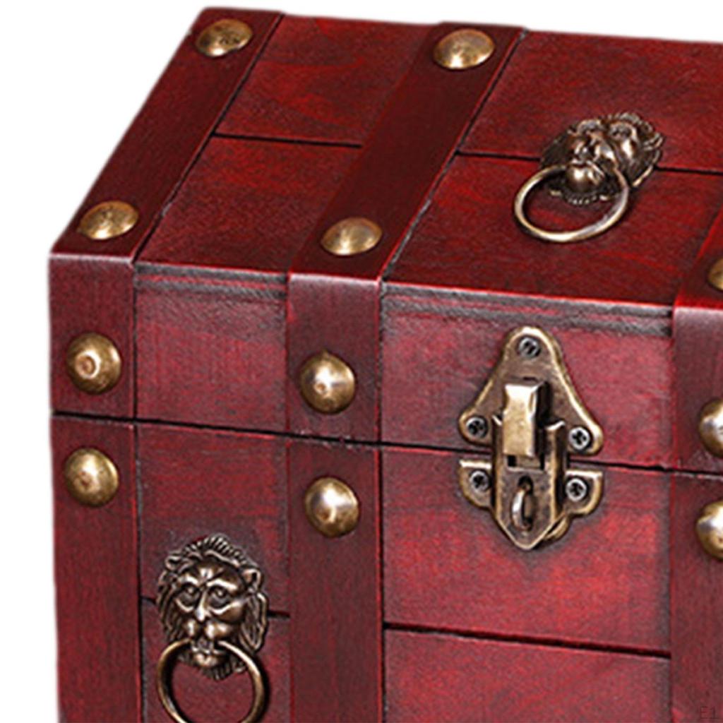 Box Wood Vintage Design Jewelry Storage Keepsakes