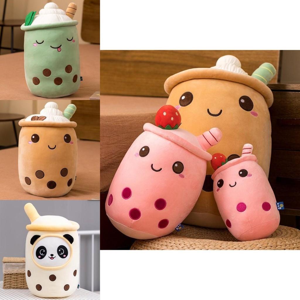 Soft Pearl Milk Tea Pillow For Girls Big Plush Toy For Sleeping And Display Coral Velvet Pp Cotton 23cm-70cm