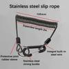 .Fishing Missed Rope Anti-lost Spiral Spring Lure Pliers Lanyard Wire Spring Rope Prevent Rod Drop Lose Tool Fishing Accessories
