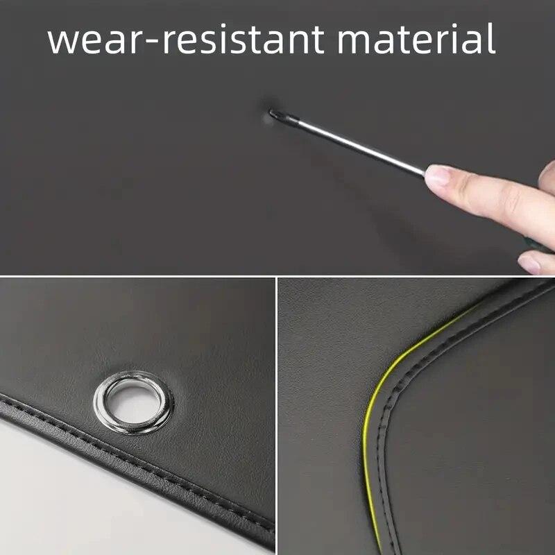 Для Tesla Model Y багажник задняя дверь Защитная накладка кожаная защитная наклейка — фото 5