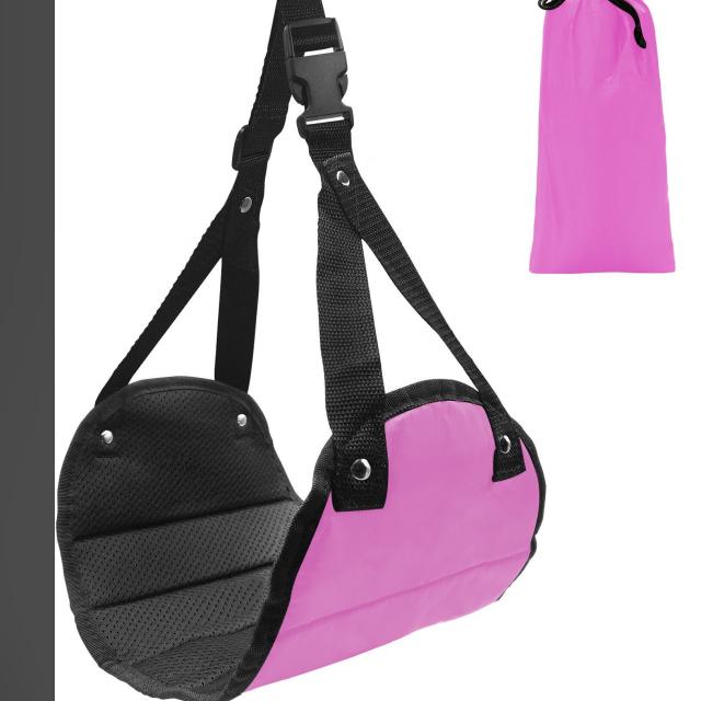 

Подставка для ног в самолете, портативный гамак для путешествий, регулируемая подставка для ног в полете для длительных перелетов, автобусов, поездов, офисов и домов розовый