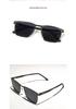 Unisex Trendy Large Frame Metal Sunglasses with High-End Style