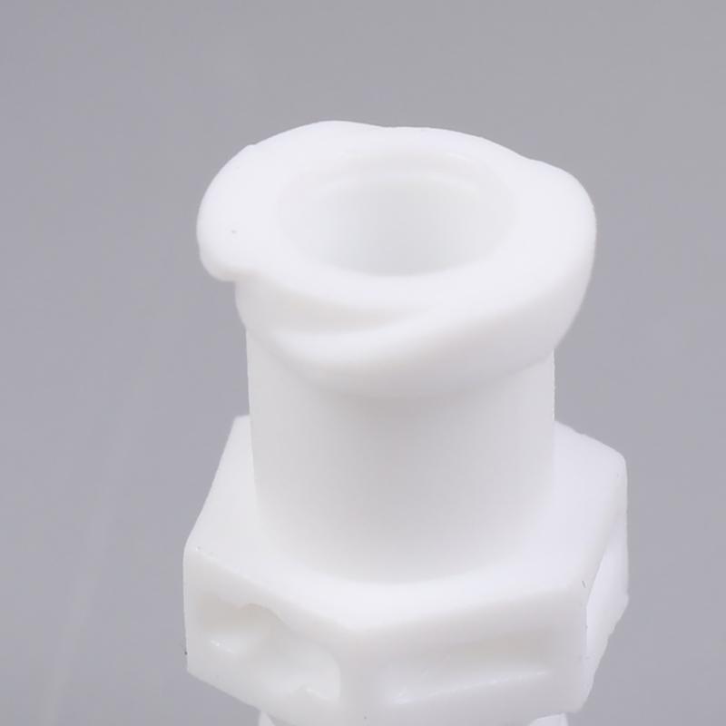 Luer závit 1/4-28Unf M6 M5 Adaptér PP Plastový Vzduchový Ventil Trubice Dávkování Lepidla Subbalení Stříkačka Tělo Spojka