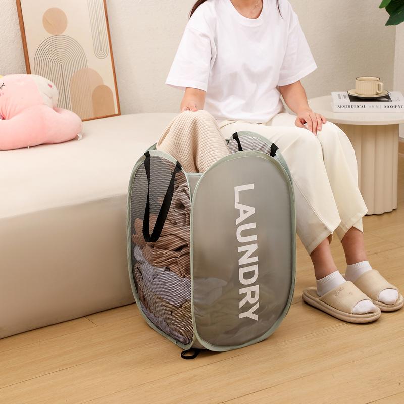 Oversized Foldable Laundry Hamper for Bathroom Storage