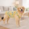 Cotton Dog Recovery Suit Cartoon Dog Jumpsuit Dog Sterilization Suit  Prevents Licking Wounds