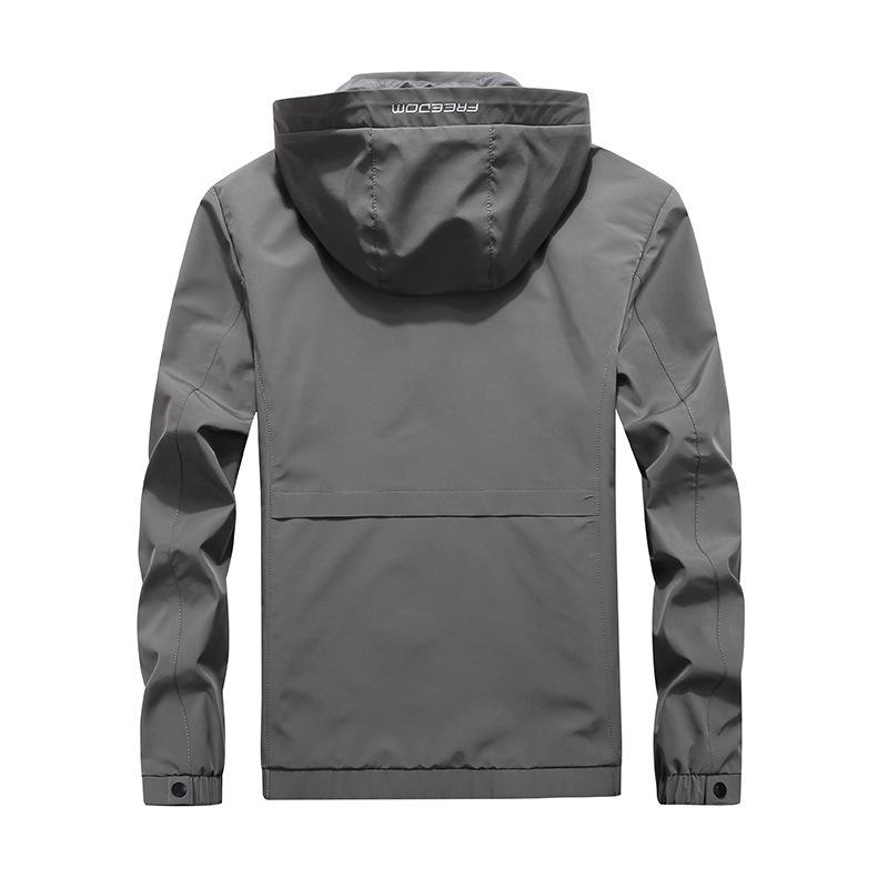 Men's New Hooded Windproof Jacket Men's Youth Jacket Outdoor Casual Charge Top