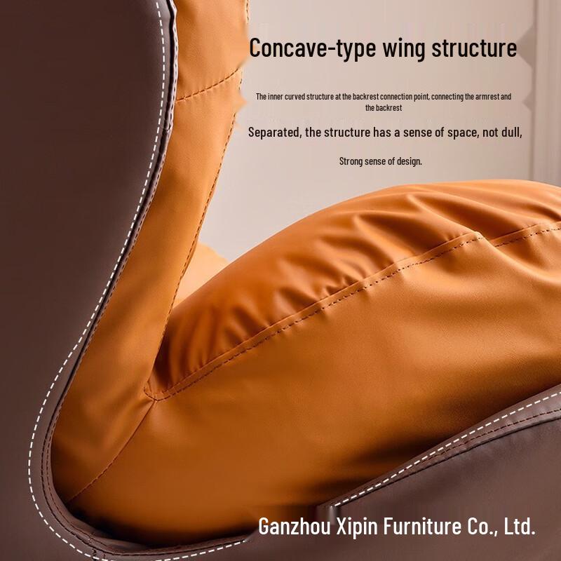 Miling Nordic Swivel Down Feather Lounge Chair