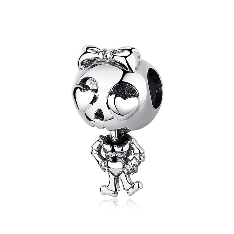 Original 925 Silver Charms Beads Wizard Hat Dragon Charm Halloween Fit Bracelets Necklaces Women DIY Jewelry