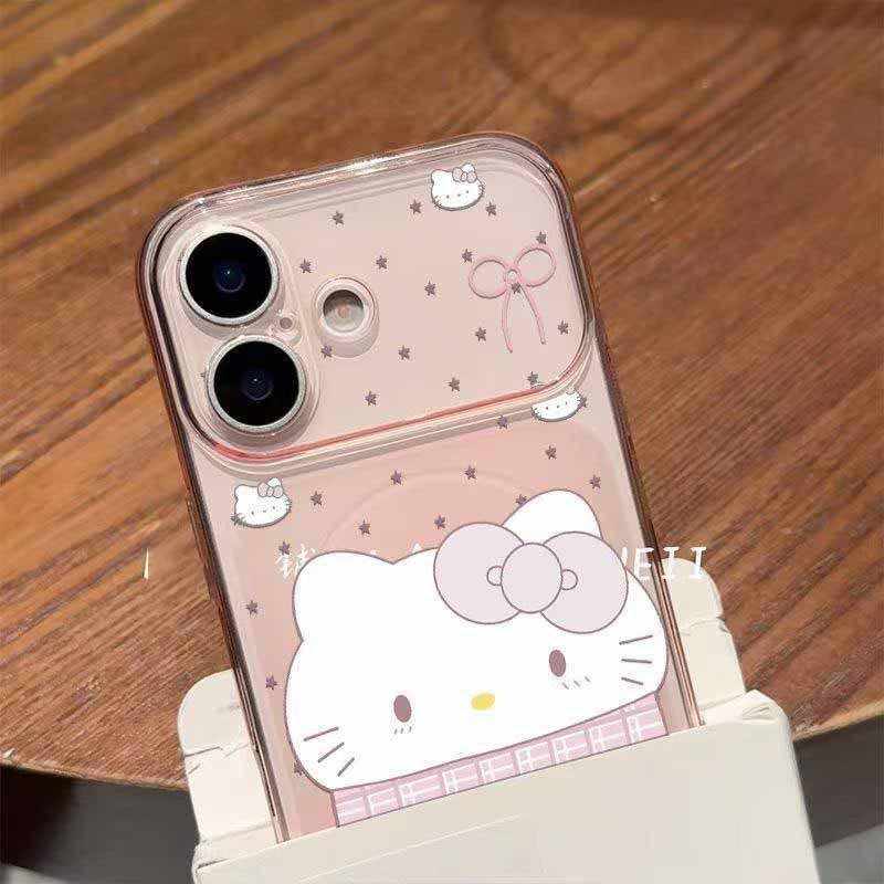 Hello Kitty Star Case for iPhone 17 Pro Max/16 Pro/15/14/13 - Magnetic, Frosted, Soft