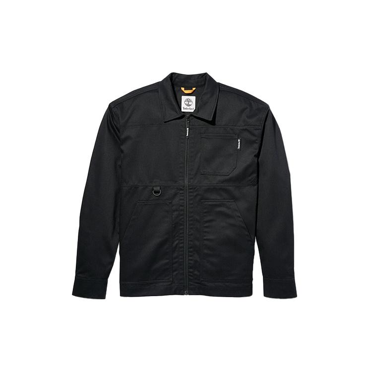 Men's Timberland Casual Cargo Jacket Black A2ADD-001