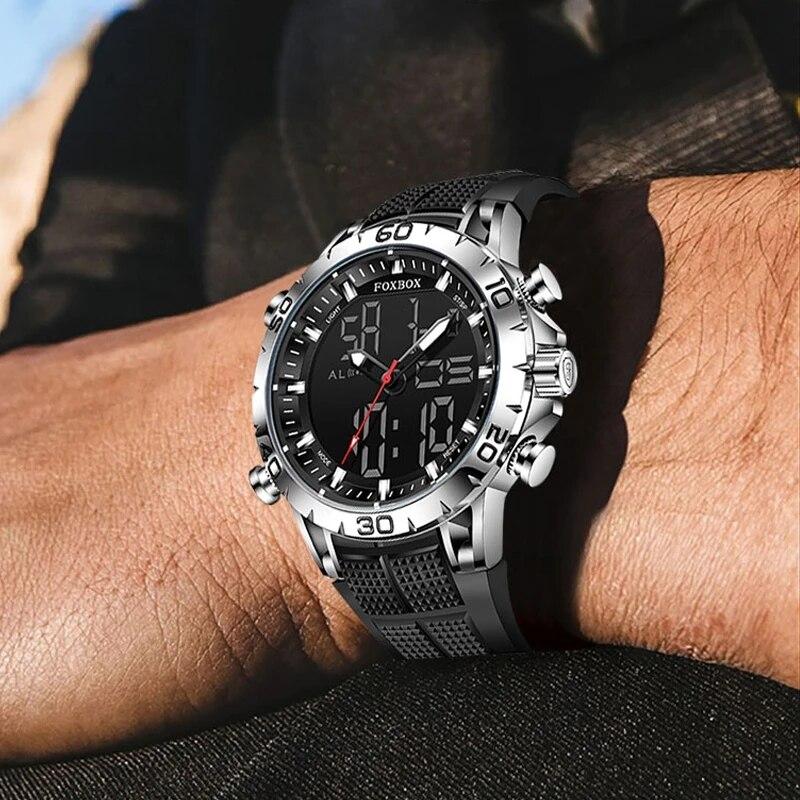 Men Watches Sport Top Brand Luxury Dual Display Quartz Watch Men Military Waterproof Clock Digital Electronic Watch Man