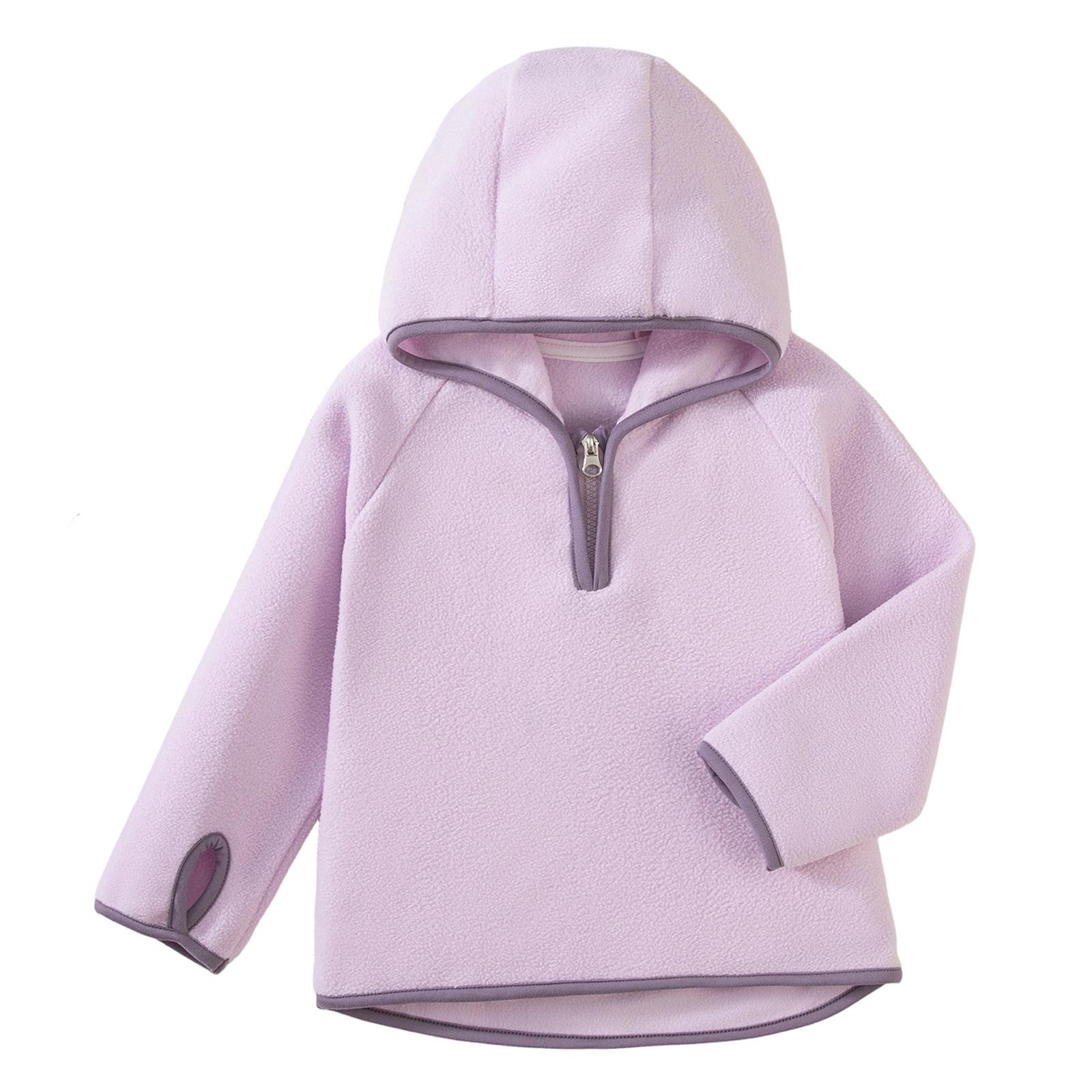 

Children s Fashionable Casual Plush Long-sleeved Pullover Hoodie 130 фиолетовый