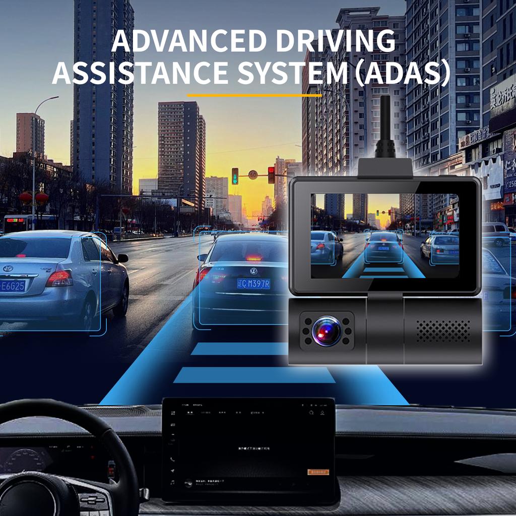 3''Touch ADAS 4G Android  Dash Cam DVR Remote Parking Monitor WIFI GPS Dual lens 2WAY Talk Live Streaming on Car ASSIST APP