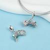 Love Series Charms Copper Wedding Car Floral Dangle Pendant Fit Bangle Bracelet Necklace Diy Jewelry