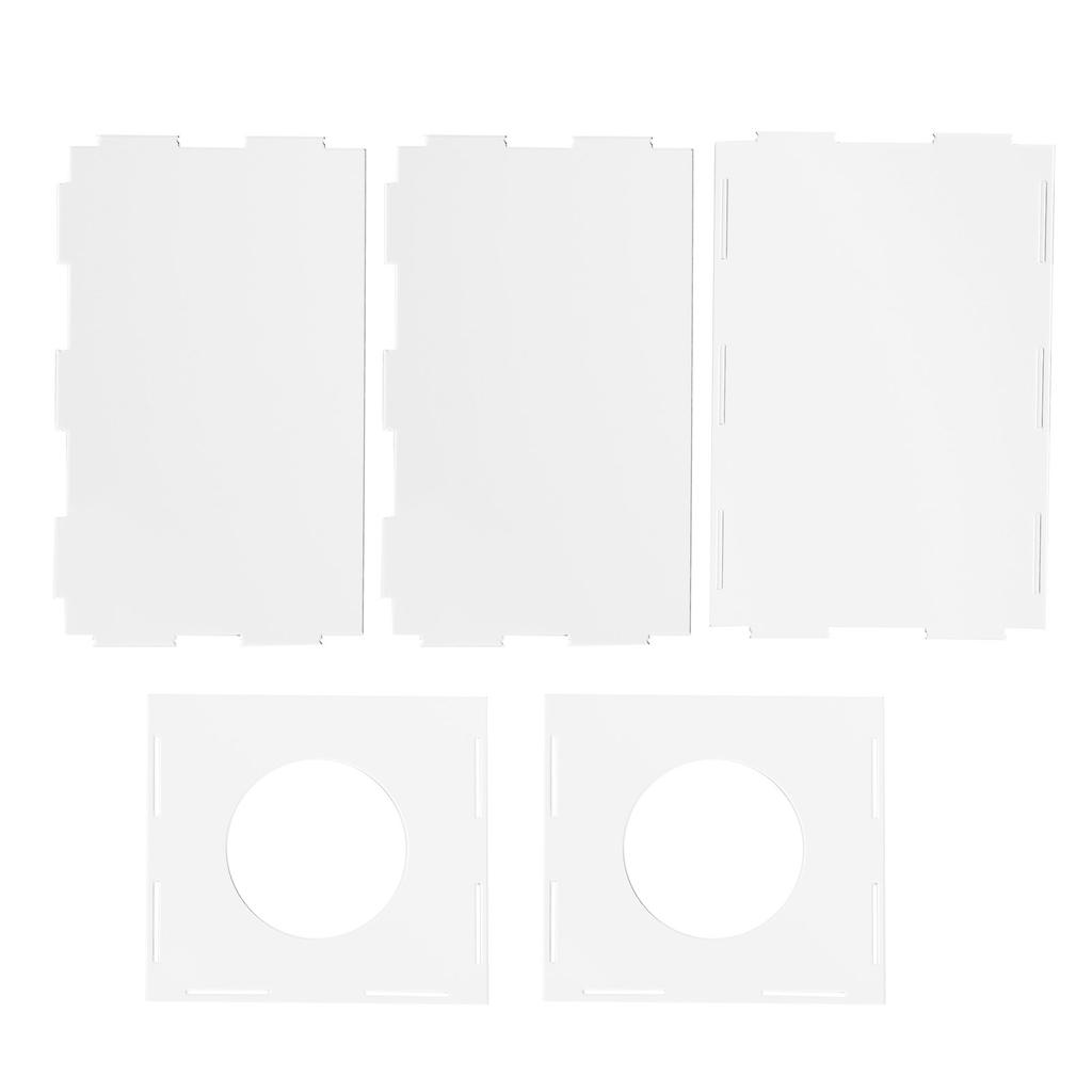 Enclosed Grinding Dust Box Acrylic with 2 Holes Highly Transparent Rectangle Table Polisher Dust Box for Engraving