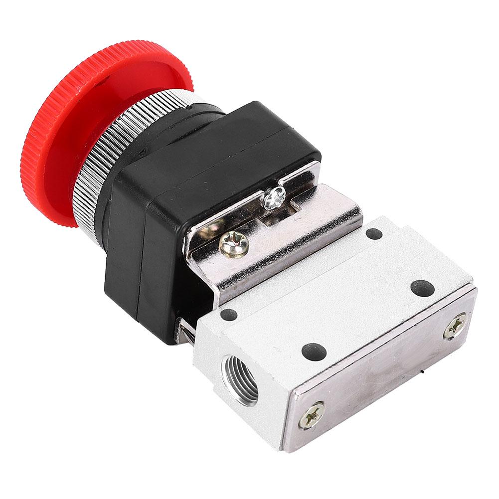 Pneumatic Cylinder Pneumatic 3 Way 2 Position Mechanical Valve G1/8 PT - Mushroom Push Button Air Control Valve For Industrial Use Pneumatic Component