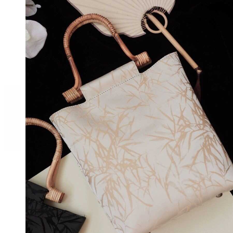Torba typu tote w stylu retro w stylu chińskim z bambusa, torba cheongsam, modna i uniwersalna, nowa chińska torba