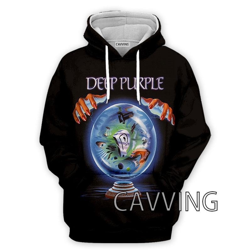 CAVVING 3D Printed Deep Purple Band Hoodies Hooded Sweatshirts Harajuku Tops Clothing for Women/men