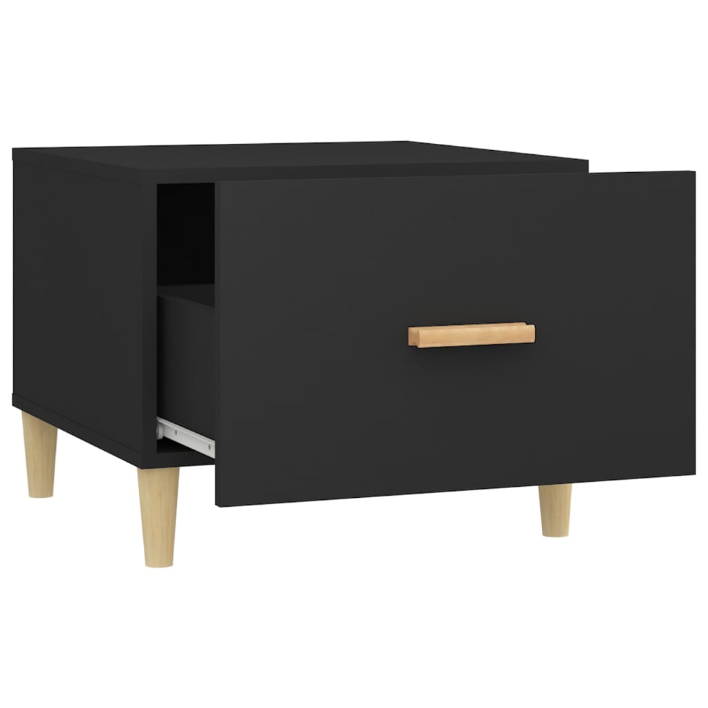 Coffee Table Black 50 X 50 X 40 Cm Particleboard