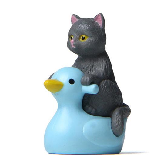 4Pcs Mini Cat Model Detailed Texture High Simulation Decoration Accessories Miniature Cat Animal Model Toy for Kids