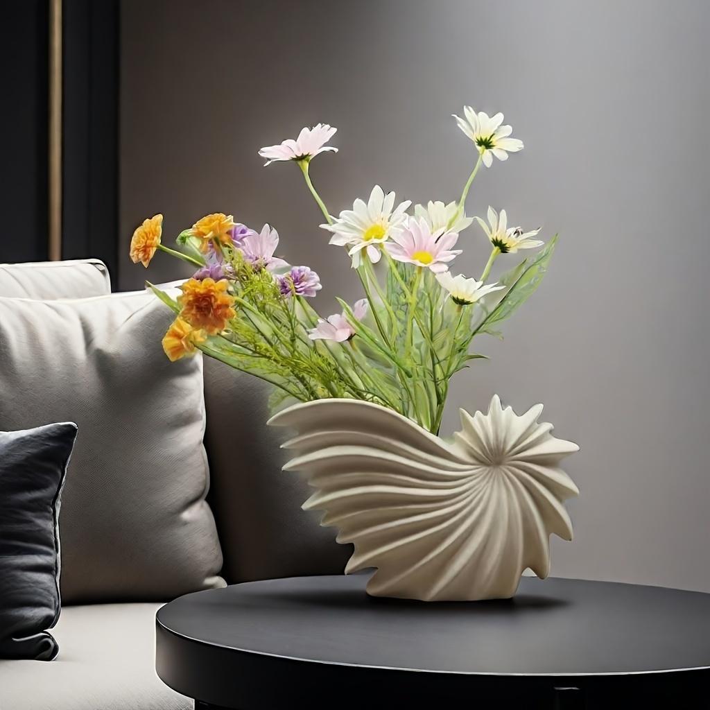 Frosted White Modern Minimalist Ceramic Vase Nordic Home Decor Creative Flower Pot for Living Room