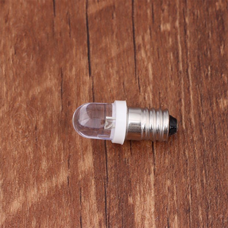 5Pcs Led E10 Dc3V 5V 6V 12V 24V Screw Bulb Warning Signal Bulb E10 Instrumentation Bulb Indicator White Auto Interior Light