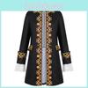 Print Ages Middle Prince Cosplay Costume Coat Halloween Party Stage Performance