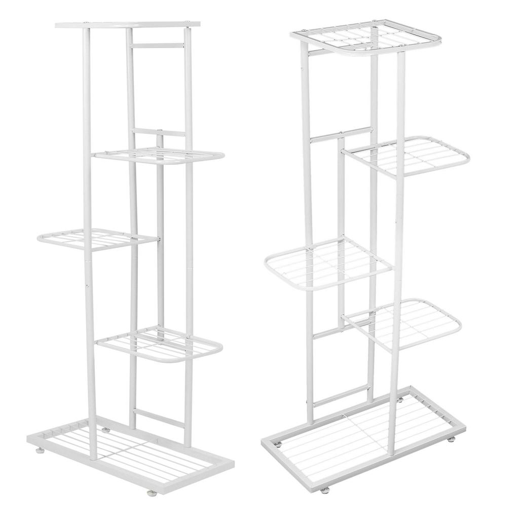Indoor 5 Layer Flower Plant Stand Pots Display Shelf Rack Holder for Garden Balcony DecorationWhite