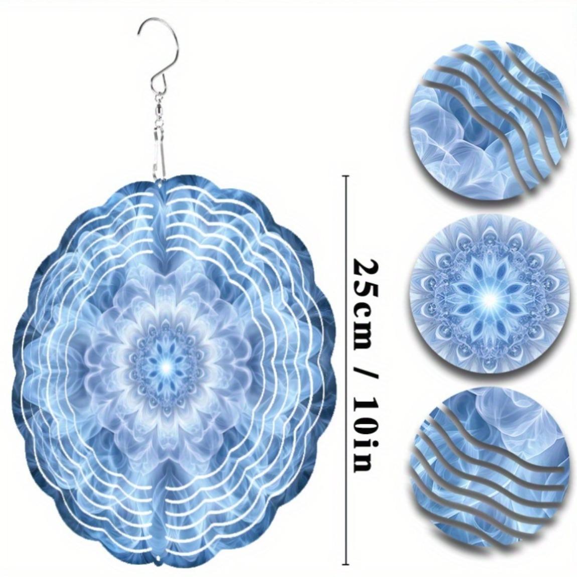 

10-дюймовый подвесной колокольчик ветра в стиле фэнтези, садовый декор для весны, лета, осени, с крючком 360°, высококачественный художественный подарок для друзей 01A