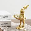 Easter Rabbit Statue Ornament Home Table Decor  Animal Sculpture