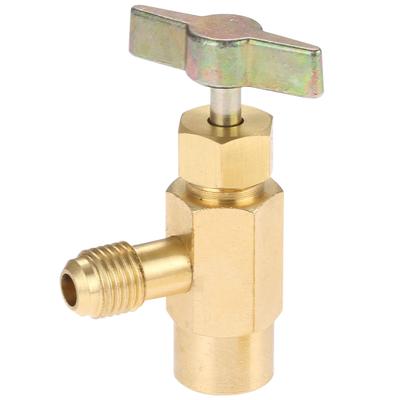 R1234A Refrigerant Can Bottle Tap Opener 1/2 Female Thread Self-Sealing Can Tap Bottle Opener Adapter Tap for Air Conditioner