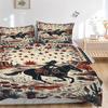 Western Horseman Art Print 3Pcs Bedding Setduvet Cover With 2 Bedropillowcase Home Birthday Gift