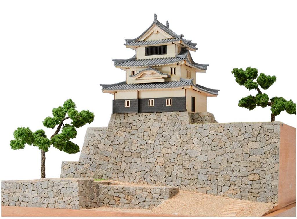 Woody Joe 1/150 Marugame Castle Wooden Model Assembly Kit