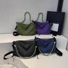 Codzienna Torba Jednoramienna z Wodoodpornej Tkaniny w Kratę Lekka Podróżna Torba Damska Wszechstronna Torba Crossbody CLE